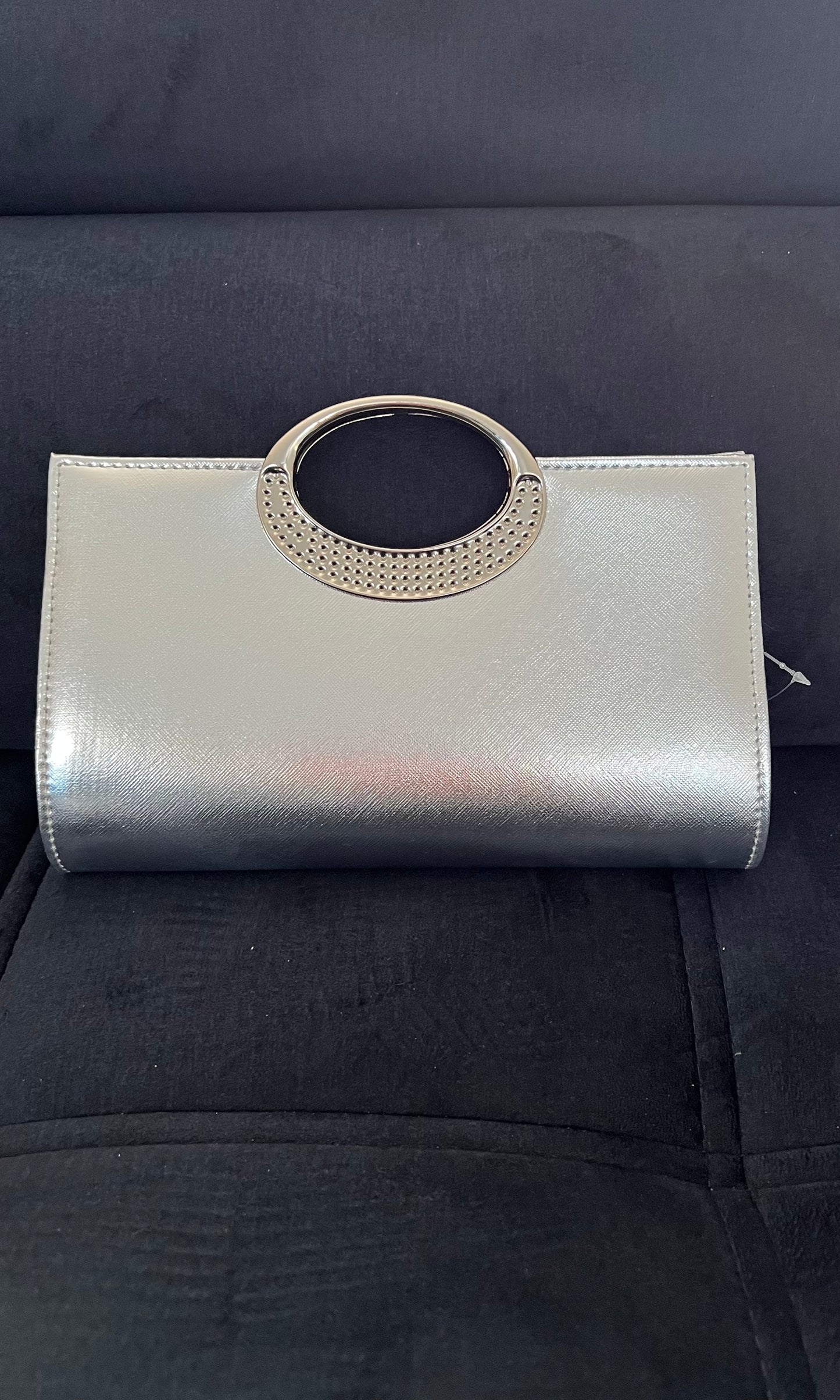Pochette de Soirée Strass Argenté
