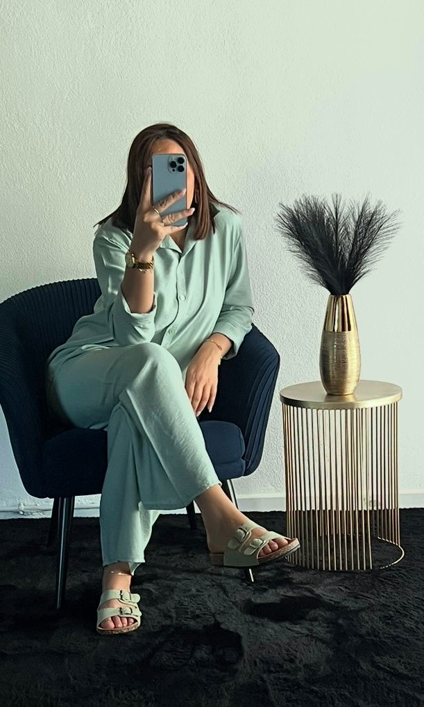 Claquette Inspi B Verte Pastel